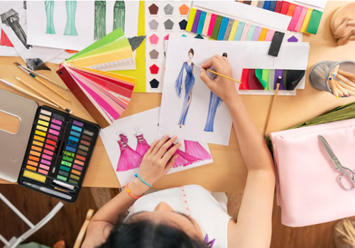 A influência das artes visuais na moda e no design.